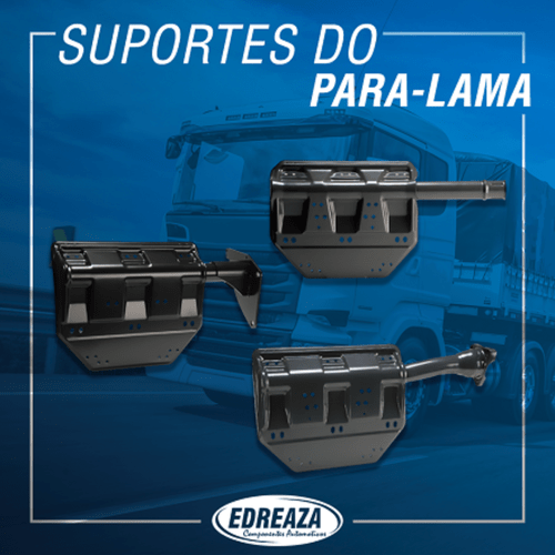 Suporte Para-Lama Traseiro Edreaza LD Simples Curva 115mm