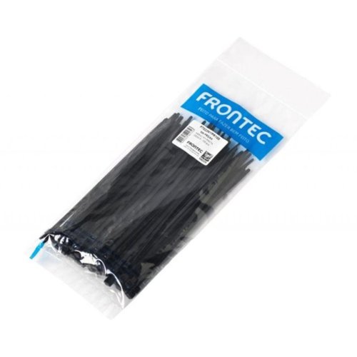 Abraçadeira Frontec Nylon Preta 28cm com 100 unidades