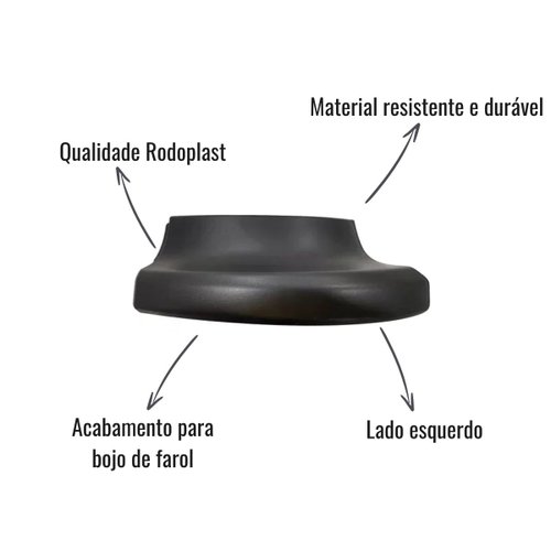 Acabamento Bojo Farol Rodoplast Lado Esquerdo Scania S4/S5