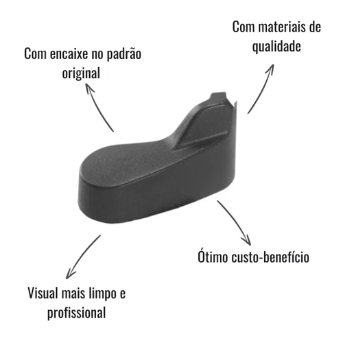 Acabamento Braço Inferior Espelho Fabbof Direito Volvo FH FM