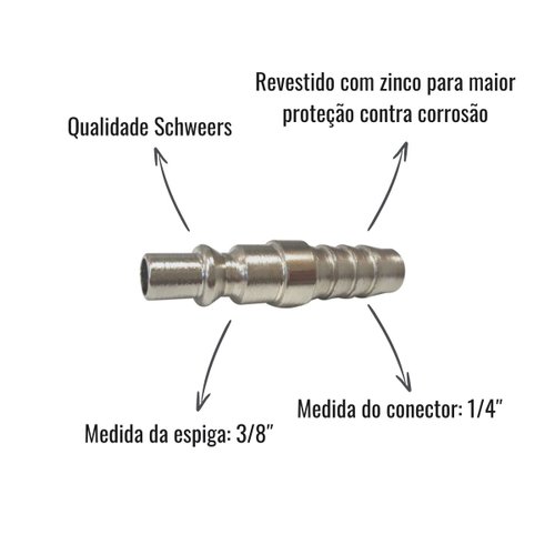 Adaptador Engate Rápido Schweers AD 767/657 3/8