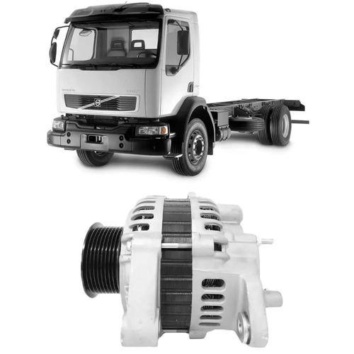 Alternador 24V 80A Volvo VM17 VM21 VM24 VM310 03 até 11