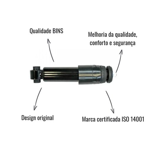 Amortecedor de Cabine BINS Traseiro Transversal para Volvo 2015 >