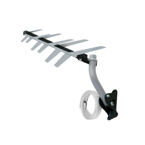 Antena Digital Externa Aquário DTV-1500 C/Suporte e Cabo 10M