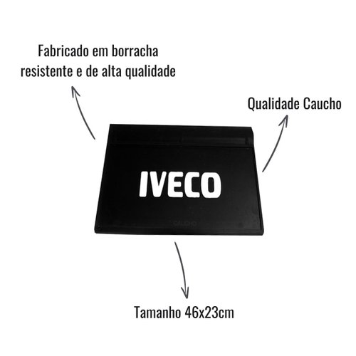 Apara Barro/Lameiro Caucho 46x23 Dianteiro para Iveco