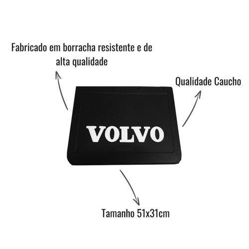 Apara Barro/Lameiro Caucho Dianteiro 51x31 para Volvo FH/NH