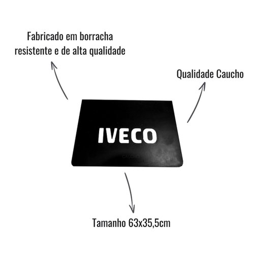 Apara Barro/Lameiro Caucho 63x35,5 Traseiro para Iveco