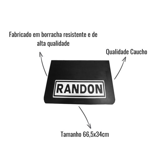 Apara Barro/Lameiro Caucho Dianteiro 66,5x34 para Randon
