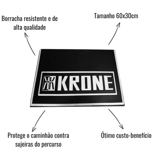 Apara Barro Lameiro Caucho Dianteiro 60x30 para Krone