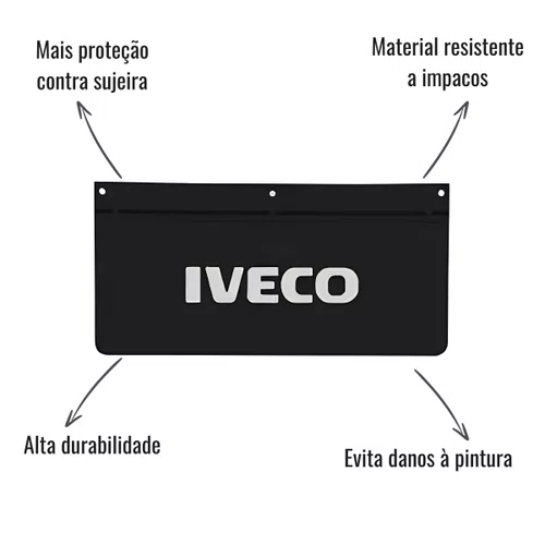 Apara Barro Lameiro Caucho Traseiro 63 x 35,5 Iveco Stralis