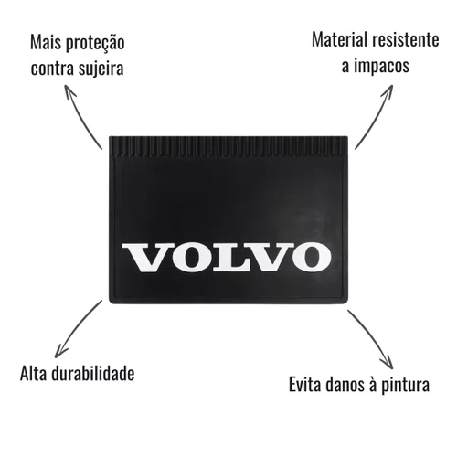 Apara Barro Lameiro Caucho Traseiro 65 x 45,5 Volvo FH NH