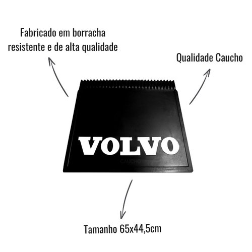 Apara Barro/Lameiro Caucho Traseiro 65x44,5 para Volvo FH/NH