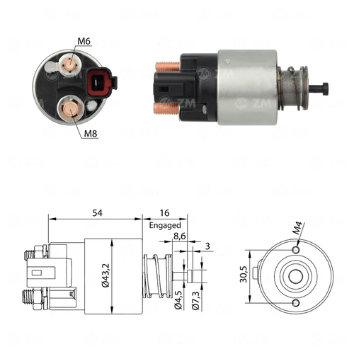 Relé de Partida Hyundai HB20 I30 Kia Forte Soul ZM M8 M6 12v