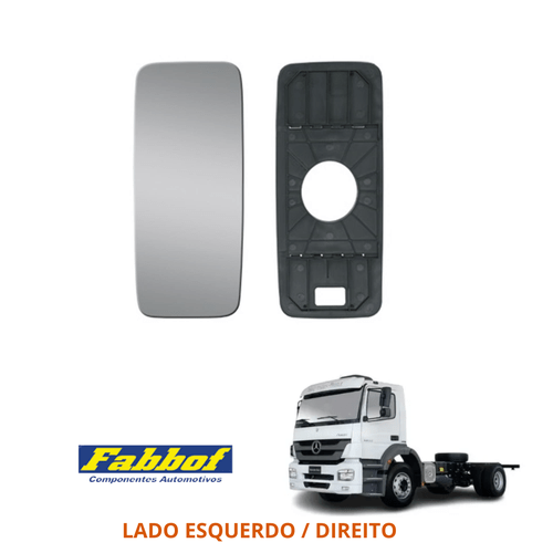 Espelho Retrovisor + Base com Vidro  MB Axor / Atego 2014/2021