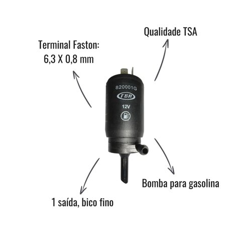 Bomba Gasolina Partida À Frio TSA 12V 1 Saída Universal