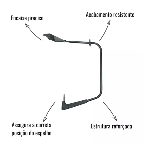 Par Braço Espelho Retrov Fabbof MB HPN 1418 1618 1621 1935