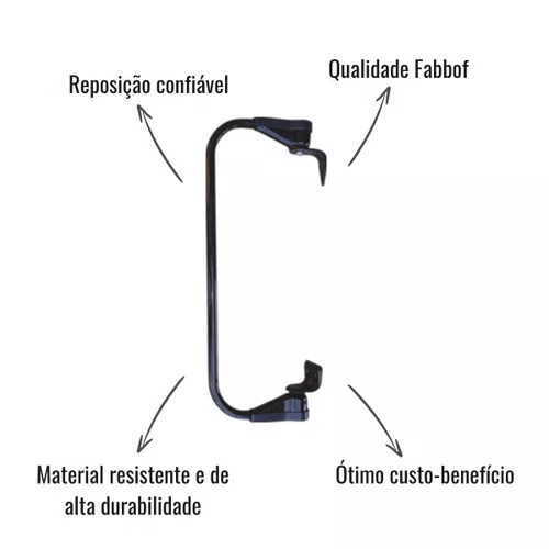 Braço Espelho Retrovisor Fabbof S/Fixadores Scania 113 143
