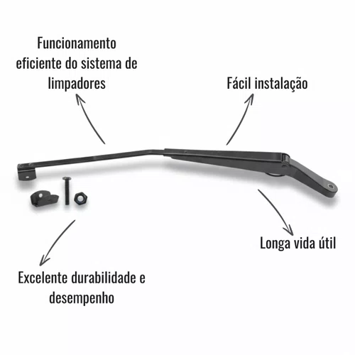 Braço Limpador Granero 730 MB Série L 712C 914C Cara Chata