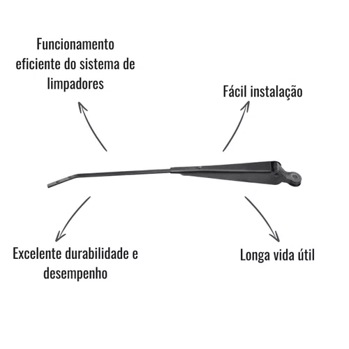 Braço Limpador Granero 733A MB Cabine Alta 3 Limpadores