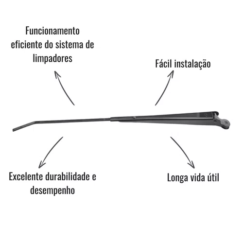 Braço Limpador Para-Brisa Granero 748 MB L608 L708 1975-1988