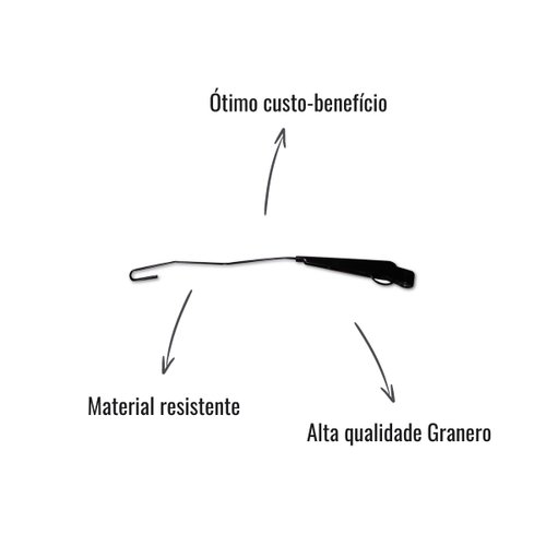 Braço Limpador Para-Brisa Granero 800 para Iveco/MB