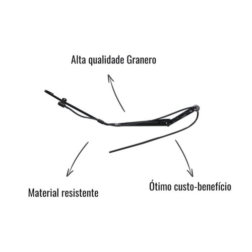 Braço Limpador Para-Brisa Granero 916D LD para Iveco