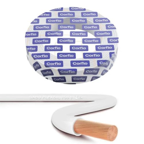 Cabo Flexível Corfio 450/750V 1x1,5mm² Branco 100 Metros