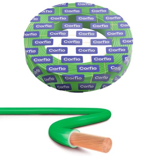 Cabo Flexível Corfio 450/750V 1x1mm² Verde 200 Metros