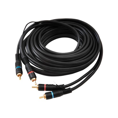 Cabo RCA Storm Tech 2x2 5mm Preto 5 Metros