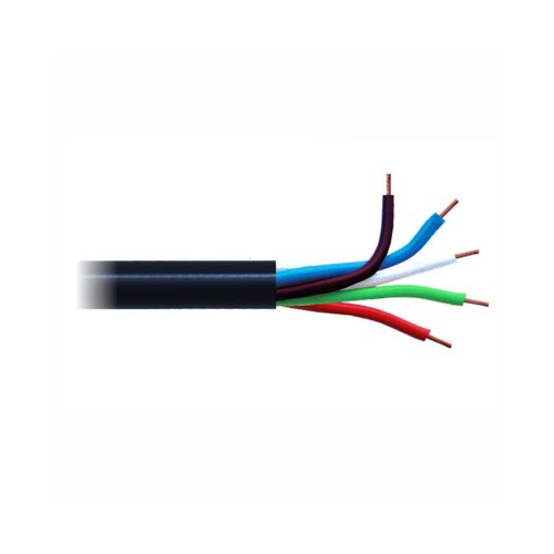 Cabo Tipo PP DNI 5x1,0mm² Preto Instalação Automotiva 100 Metros