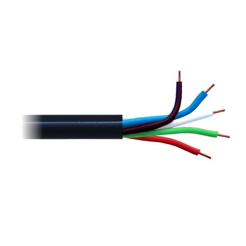 Cabo Tipo PP DNI Instalação Automotiva 5x1,0mm² Preto 25 Metros