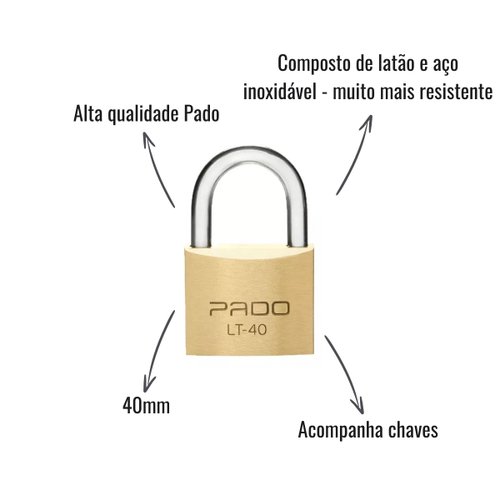 Cadeado Pado LT-40