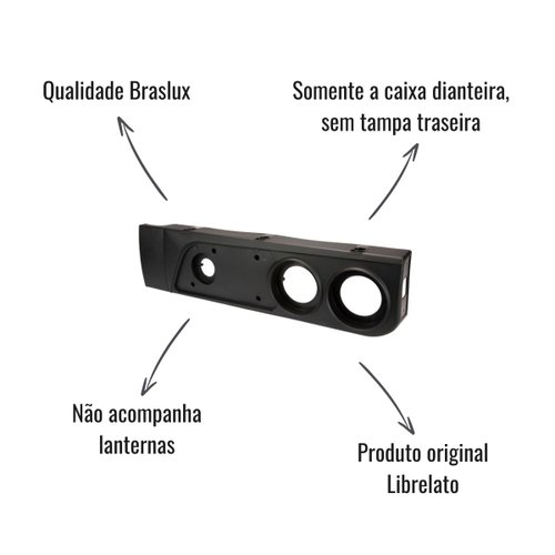 Caixa Lanterna Traseira Braslux LD C/Prol Original Librelato