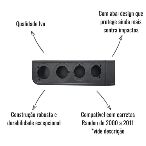 Caixa Lanterna Traseira Iva Esquerdo Aba Randon 2000 a 2011