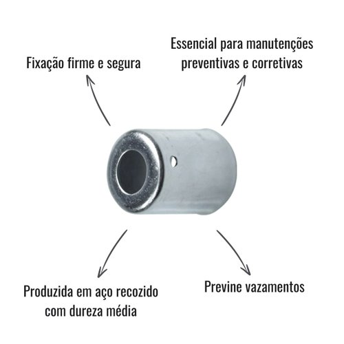 Caneca Clip 8mm 13/32 Dureza 01 Aço Recozido 10 Unidades