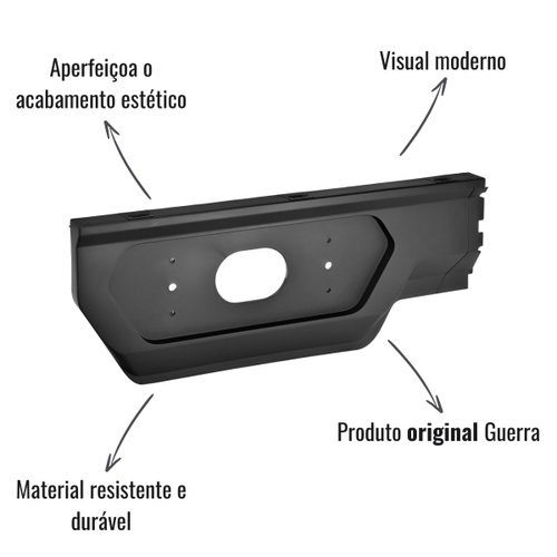 Carenagem Braslux Esquerdo Lanternas Guerra Diamond 665mm