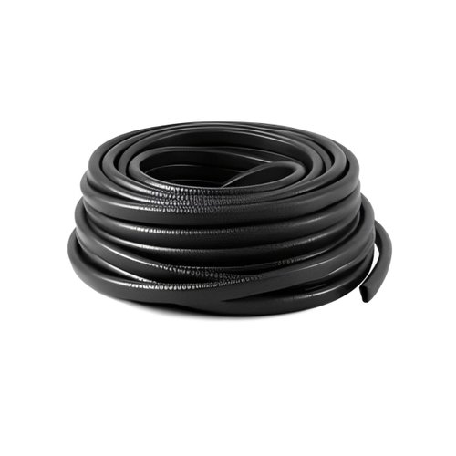 Casca de Cobra Acabamento Fina Preto 10x7 Rolo 50 Metros