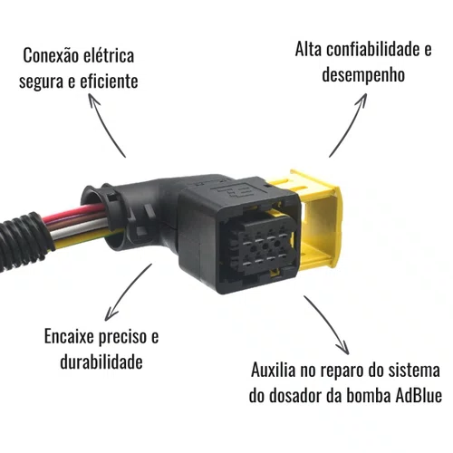 Chicote 8 Vias Dosador Bomba Arla Adblue ETE 5323