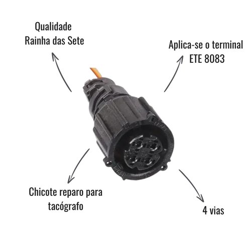 Chicote Reparo Tacógrafo Rainha das Sete ETE 7683