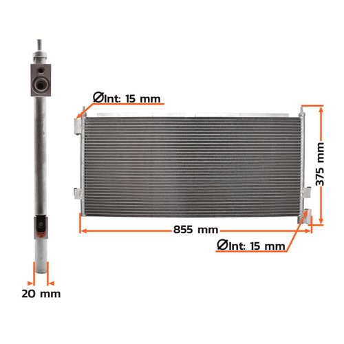 Condensador Ar Condicionado Volvo NH 1999-2006 FH 1998-2014