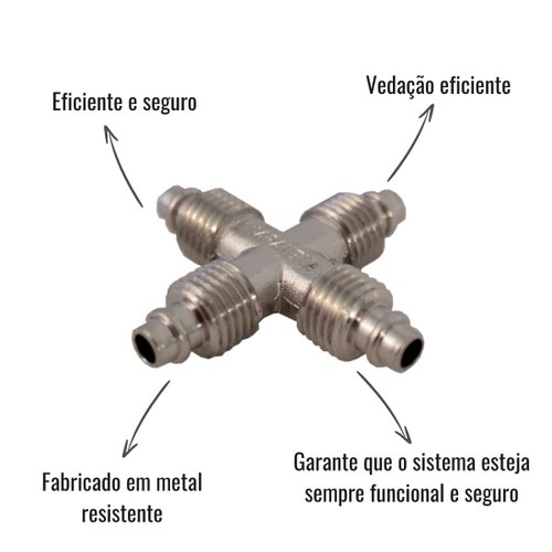 Conector Tee Cruz Nicolini Rodoar 10 Unidades