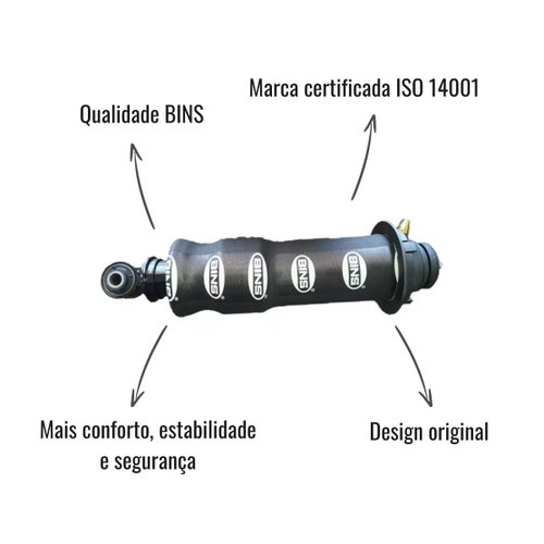 Conj Pneumático Suspensão Cabine BINS Dianteiro Volvo FH