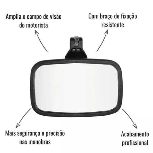 Conjunto Espelho Retrovisor Frontal Auxiliar Iveco Stralis