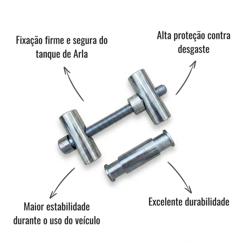 Conjunto Fixação Cinta Tanque Arla Scania Série 4 Série 5