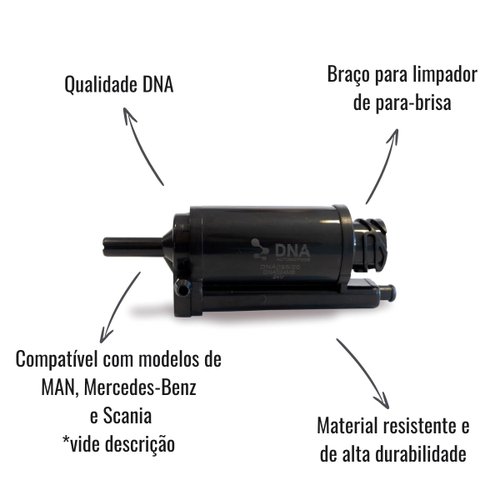 Eletrobomba Para-Brisa DNA 24V para Mercedes-Benz MAN Scania