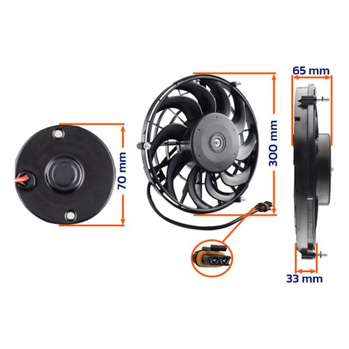 Eletroventilador Royce Connect 12V Corsa 1999> S10 00-12