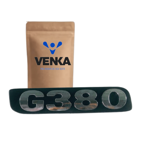 Emblema Letreiro Potência Para Scania G 380 Moderno Cromado