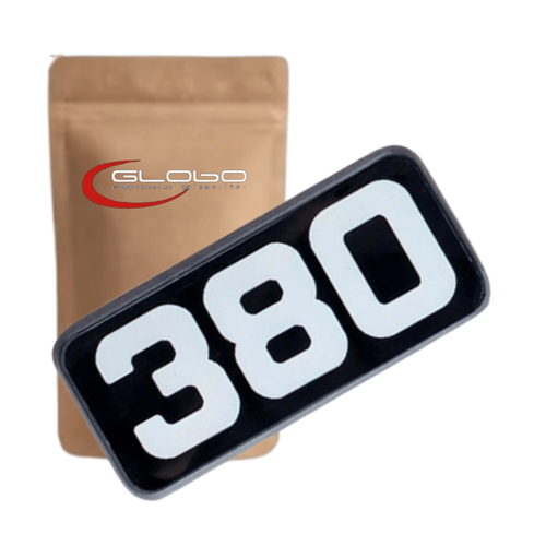 Emblema 380 Potência Volvo FH até 2003 (Letreiro) - Globo