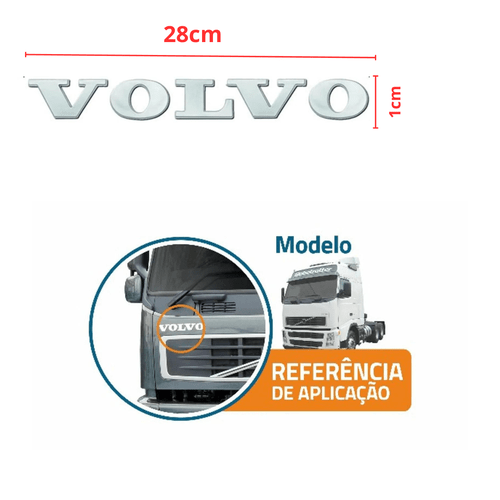 Emblema Adesivo Volvo para VM até 2013 e FH / FM até 2009