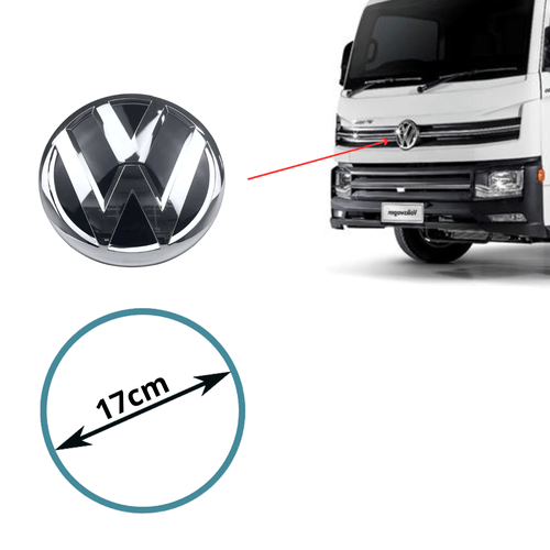 Emblema Frontal Grade Cromado Volkswagen DELIVER Após 2005